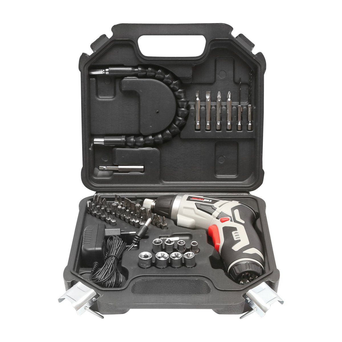 Masina de gaurit si insurubat electrica cu acumulator 4V 1300 mAh cu 45 accesorii Joustmax
